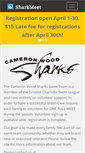 Mobile Screenshot of cameronwoodsharks.com